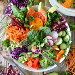 A vibrant, balanced salad bowl