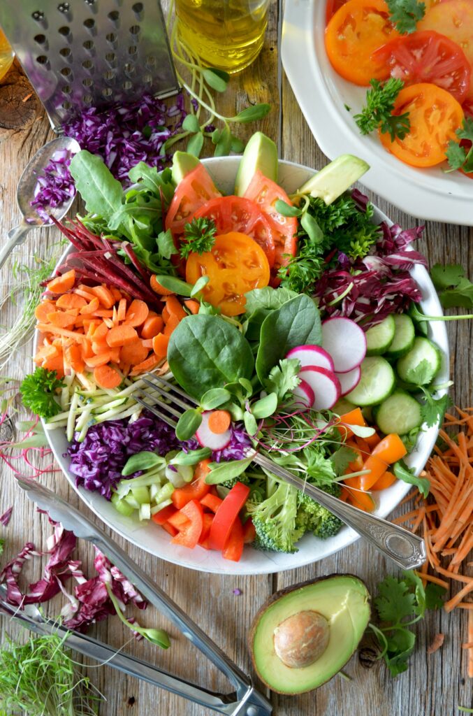 A vibrant, balanced salad bowl